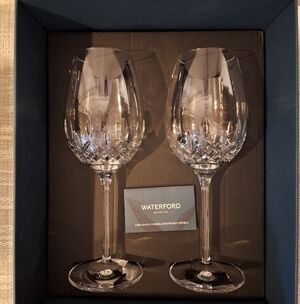 Waterford Crystal Lismore Goblets, Set of 2